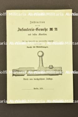 Livret de l'Infanterie Gewehr M/71
