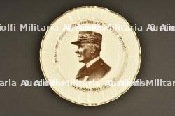 Assiette à l'effigie du Maréchal Pétain