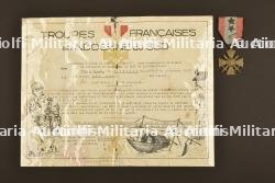 Ensemble du soldat Son Sen, 43ème RIC