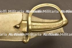 Sabre briquet garde nationale avec son gousset en buffle blanc — photo 3