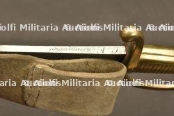 Sabre briquet garde nationale avec son gousset en buffle blanc — photo 4