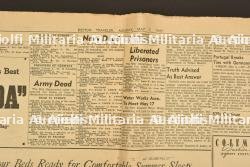 Journal Boston Traveler titrant la fin de la guerre en Europe. Boston Traveler newspaper with the end of the war in Europe — miniature 3
