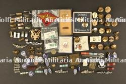Ensemble d'insignes de col et crest US. Set of US collar and crest badges — photo 1