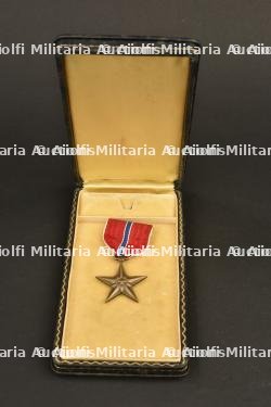 Bronze star medal nominative en boite. Bronze star medal named in box