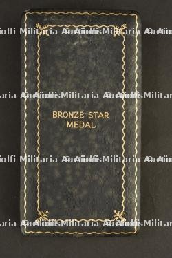 Bronze star medal nominative en boite. Bronze star medal named in box — miniature 2