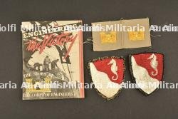 Livret et insignes du Corps des Engineers. Engineers Corps Booklet and Badges