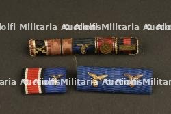 Ensemble de barrettes de rappel de décoration de la Luftwaffe. Luftwaffe Decoration Reminder Bar Set
