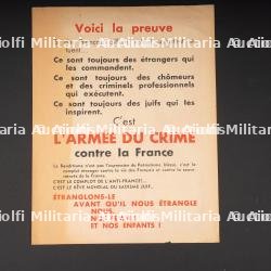 Affichette l'armée du crime. L’Armée du Crime leaflet. — photo 2