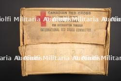 Carton Canadian Red Cross. Canadian Red Cross cardboard box — photo 1