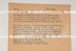 Photo de presse 2ème DB française. French 2nd Armored Division press photograph. — photo 3