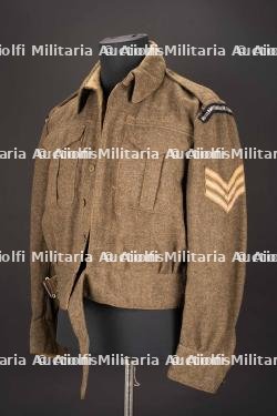 Battle Dress du Northamptonshire Yeomanry. Norhamptonshire Yeomanry Battle Dress.