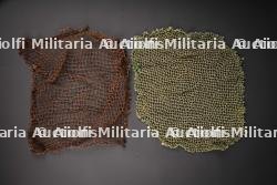 Filets de camouflage de casque britannique. British helmet camouflage nets.