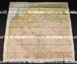 Carte d'évasion en soie. Silk escape map.