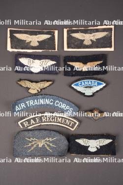 Insignes tissus RAF. British RAF insignias.