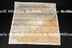 Carte d'évasion en soie. British silk escape map.