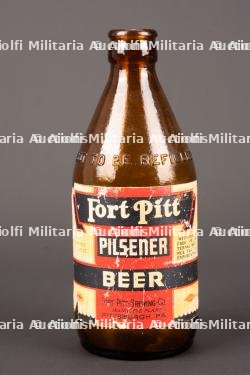 Bouteille de bière US. US Army beer bottle.