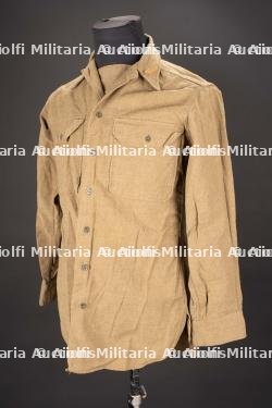 Chemise moutarde des troupes blindées US. Armored troops mustard shirt.