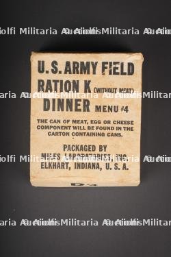 Boite de ration Type K.US Army Type K ration box.
