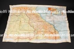 Carte d'évasion en soie. Silk escape map