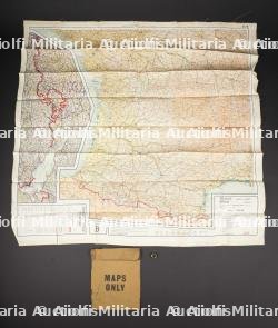 Cartes d'évasion en soie. Silk escape map.