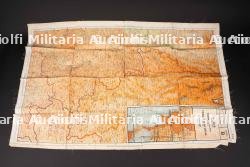 Carte d'évasion en soie. Silk escape map