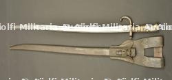 Sabre baïonnette Chassepot modèle 1866 avec porte fourreau. Chassepot Model 1866 sword bayonet with frog — photo 1