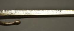 Sabre baïonnette Chassepot modèle 1866 avec porte fourreau. Chassepot Model 1866 sword bayonet with frog — photo 3