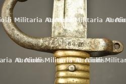 Sabre baïonnette Chassepot modèle 1866 avec porte fourreau. Chassepot Model 1866 sword bayonet with frog — photo 4