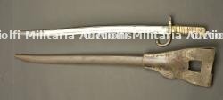 Sabre baïonnette Chassepot modèle 1866 avec porte fourreau. Chassepot Model 1866 sword bayonet with frog — photo 5