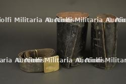Ceinturon français M1845 du 72e de Ligne et guêtres noires. French M1845 belt rig of the 72nd Line Infantry Regiment with black gaiters — photo 1