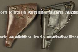 Lot de deux étuis pour revolver français 1873 et 1892. Lot of two holsters for French Model 1873 and Model 1892 revolvers — miniature 4