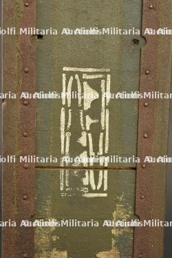 Caisse pour bandes rigides de mitrailleuse Hotchkiss française. French Hotchkiss machine gun rigid strip ammunition box — photo 4
