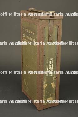 Caisse pour bandes rigides de mitrailleuse Hotchkiss française. French Hotchkiss machine gun rigid strip ammunition box — photo 5