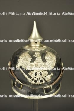 Casque à pointe troupe de Télégraphiste puis Pionnier. Enlisted pickelhaube of a Telegraphist later converted for Pioneer troops