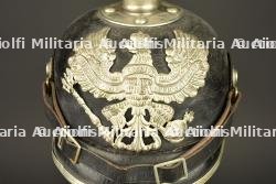 Casque à pointe troupe de Télégraphiste puis Pionnier. Enlisted pickelhaube of a Telegraphist later converted for Pioneer troops — miniature 6