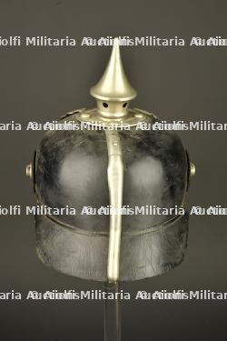 Casque à pointe troupe de Télégraphiste puis Pionnier. Enlisted pickelhaube of a Telegraphist later converted for Pioneer troops — photo 10
