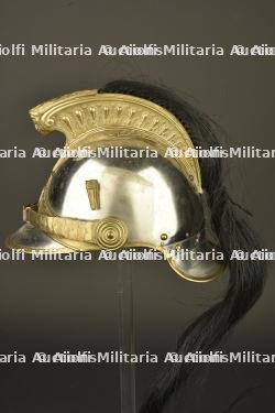 Casque à cimier et crinière de chasseur à cheval. Crested helmet with horsehair plume of a Chasseur à Cheval trooper — miniature 13