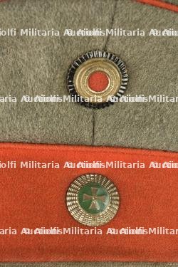Casquette feldgrau d'officier de réserve d'infanterie de Saxe. Feldgrau visor cap of a Saxon Reserve Infantry officer — photo 3