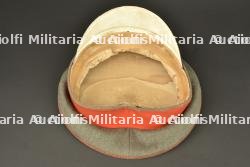 Casquette feldgrau d'officier de réserve d'infanterie de Saxe. Feldgrau visor cap of a Saxon Reserve Infantry officer — photo 5