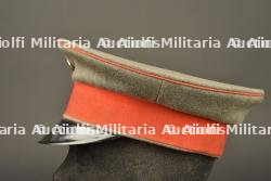 Casquette feldgrau d'officier de réserve d'infanterie de Saxe. Feldgrau visor cap of a Saxon Reserve Infantry officer — photo 7