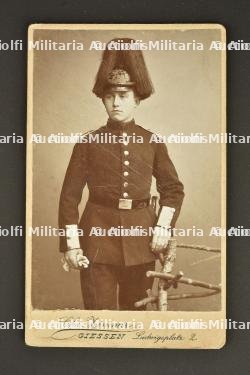 Mutze feldgrau d'un soldat hessois du JR118 avec sa photo. Feldgrau visor cap of a Hessian soldier from Infantry Regiment 118 with his photograph — photo 11