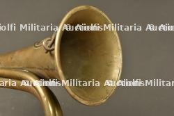 Signalhorn prussien et trompette du GR123 Wurttemberg. Prussian signal horn and trumpet of Württemberg Grenadier Regiment 123 — photo 3