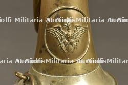 Signalhorn prussien et trompette du GR123 Wurttemberg. Prussian signal horn and trumpet of Württemberg Grenadier Regiment 123 — miniature 4