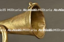 Signalhorn prussien et trompette du GR123 Wurttemberg. Prussian signal horn and trumpet of Württemberg Grenadier Regiment 123 — photo 7