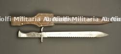 Baïonnette allemande ersatz à dents de scie. German ersatz sawback bayonet — photo 4