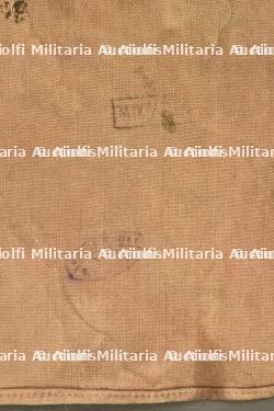 Sac à pain allemand régimenté et sangle. Regimentally marked German bread bag with strap — miniature 3