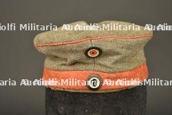 Mutze M1907 feldgrau d'infanterie prussienne. Model 1907 feldgrau visor cap of Prussian infantry — photo 1