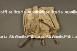 Havresac français ersatz en toile d'un soldat du 65e RI. French ersatz canvas backpack belonging to a soldier of the 65th Infantry Regiment — miniature 5