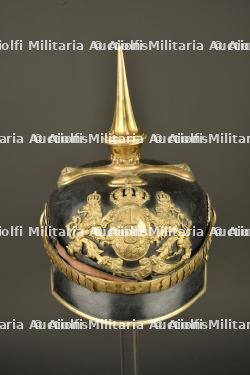 Casque à pointe d'officier bavarois. Bavarian officer’s pickelhaube