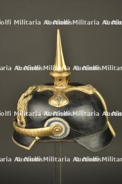 Casque à pointe d'officier bavarois. Bavarian officer’s pickelhaube — miniature 15